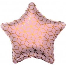 Zvaigzne, Ģeometrija, Rozā, (48 cm)