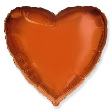 Сердце, Оранжевое, (46 см)