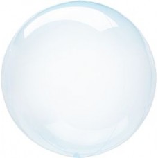 Caurspīdīgs balons, Zils, (40 cm)