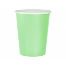 Papīra glāzes, Zaļas, 14 gb. (270 ml)