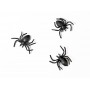 Plastmasas zirnekļi, Melni, 10 gb. (3x3 cm)
