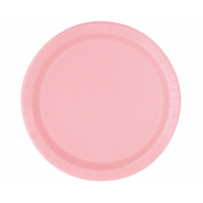 Šķīvīši, Gaiš Rozā krāsa, 8 gb, (23 cm)