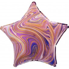Zvaigzne, Violets, Marmors, (46 cm)