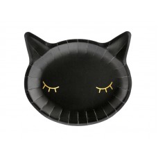 Šķīviši, Melni kaķi, 6 gb. (22х20 cm)