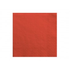 Салфетки, Красные, 20 шт. (33 x 33 cm)