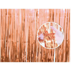 Декоративная штора, Розовое золото, (90x240 см)
