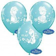 Lateksa balons ar zīmejumu, Frozen, (30 cm)