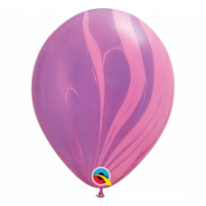 Lateksa balons ar zīmejumu, Tumši violets, (30 cm)