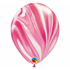 Lateksa balons ar zīmejumu, Rozā krāsa, (30 cm)