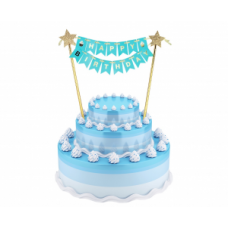 Tortes topperi, Happy Birthday, Zila, (25 cm)