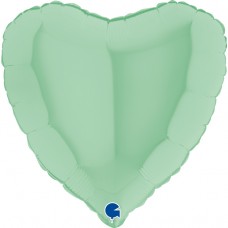 Сердце, Матовый, Зелёный (46 см)