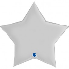 Zvaigzne, Balts, Satin, (91 cm)