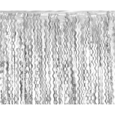 Декоративная штора, Спирали. Серебро, (100х200 см)