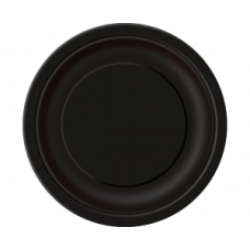 Šķīviši, Melns, 8 gb. (23 cm)