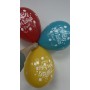 Lateksa balons ar zīmejumu, Daudz laimes dzimšanas dienā!, (30 cm)