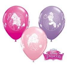 Lateksa balons ar zīmejumu, Disneja princese, (30 cm)