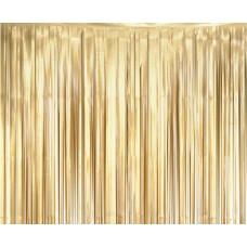 Dekoratīvie aizkari, Gaiši zelts, (100x200 cm)