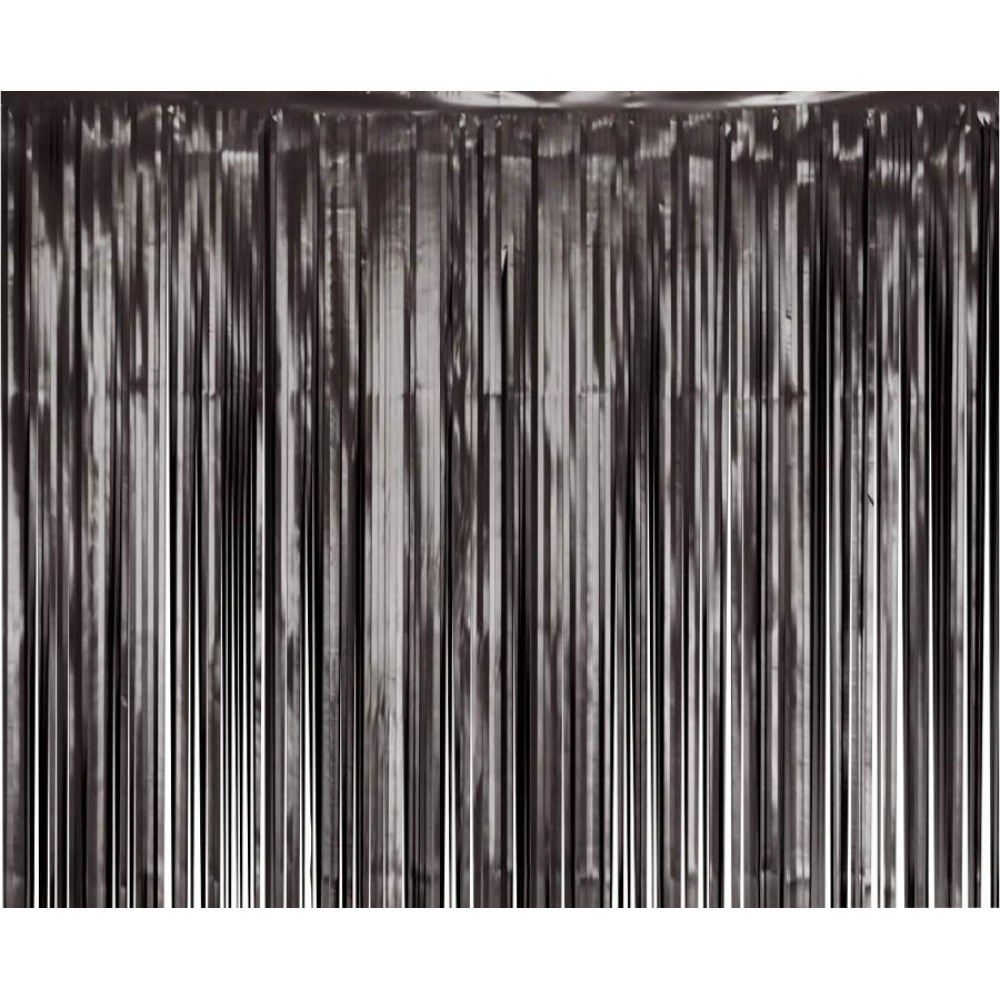 Dekoratīvie aizkari, Melns matets, (100x200 cm)