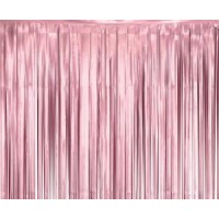 Dekoratīvie aizkari, Rozā matēts, (100x200 cm)