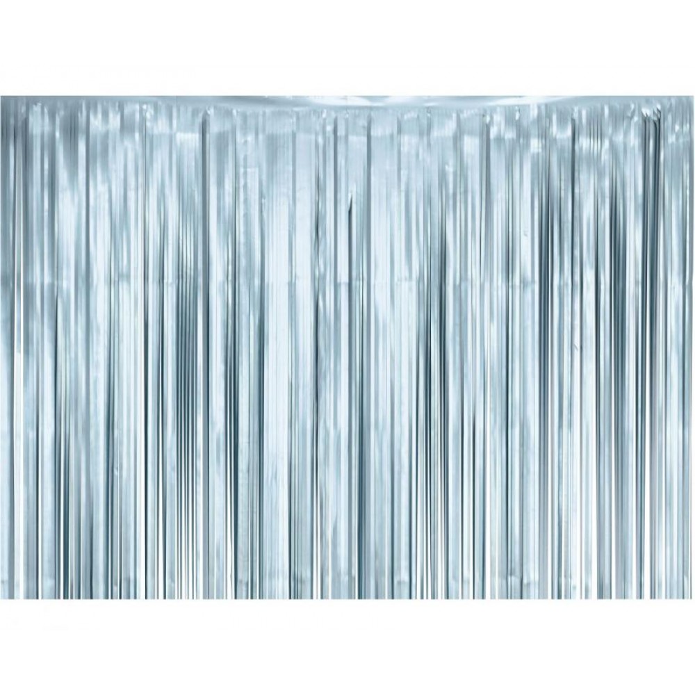 Dekoratīvie aizkari, Matets, Gaiši zils, (100Х200 cm)