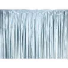 Декоративная занавеска, Матовая, Голубая, (100Х200 см)