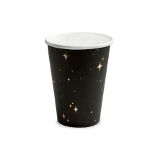 Glāze, Melnas ar zvaigznēm, 6 gb, (260 ml)
