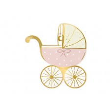 Salvetes, Bērnu ratiņi, Gaiši rozā, 20 gb, (14x15 cm)