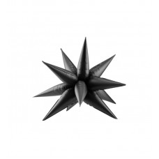 Zvaigzne 3D, Melns, (70 cm)