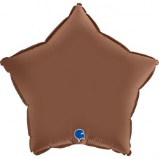 Zvaigzne, Satin, Šokolādes krāsa (46 cm)