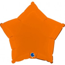 Звезда, Оранжевый матовый, (46 см)