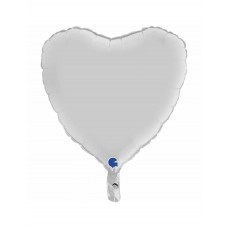 Сердце, Белый сатин, (91 см)