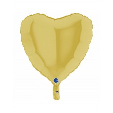 Сердце, Pastel Yellow, (46 см)