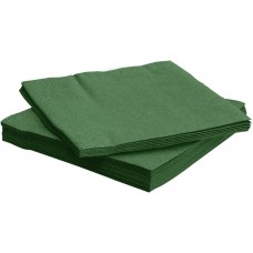Salvetes, Zaļa krāsa, 25 gab, (33x33 cm)