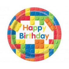 Šķīviši, Lego, Daudz laimes dzimšanas dienā, 8 gb, (22 cm)