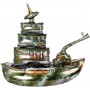 Военный корабль, Зелёный, Ходячий, (87 cм)