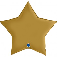 Zvaigzne, Zelts, satīns, (91 cm)