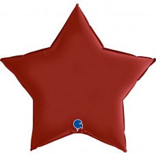 Звезда, Рубиновый, Сатин, (91 см)