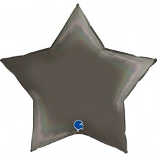 Звезда, Чёрная платина, Голография, (91 см)