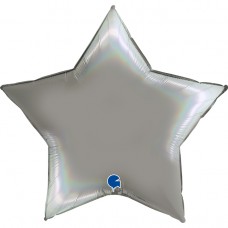 Zvaigzne, Sudrabs, Hologrāfija, (91 cm)