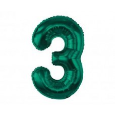 Цифра 3, Тёмно-зелёная, (85 см)