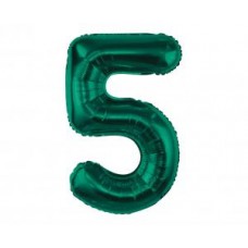 Цифра 5, Тёмно-зелёная, (85 см)