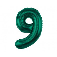 Цифра 9, Тёмно-зелёная, (85 см)