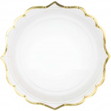 Šķīviši, Balts, 6 gab. (18.5 cm)