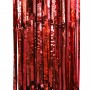 Dekoratīvie aizkari, Sarkans, Metālisks, (100x200 cm)