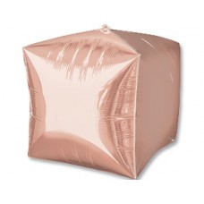 Куб, Розовое золото, (35 см)