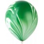 Латексный шар с рисунком, Марблб Тёмно зеленый, (30 см)