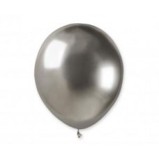 Lateksa balons, Glossy Silver, (13 cm)