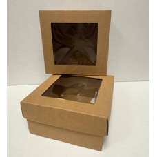 Подарочная коробка, С окошком, (15х15 см)
