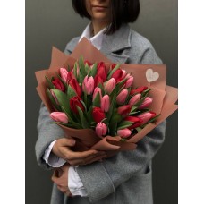 Букет цветов N2, (21 тюльпан)