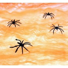 Helovīna zirnekļa tīkls, Oranžs, (20 g)